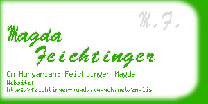 magda feichtinger business card